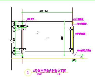 玻璃栏杆详图