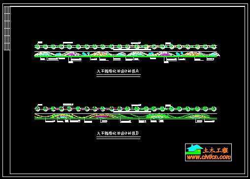 道路绿化带设计图纸