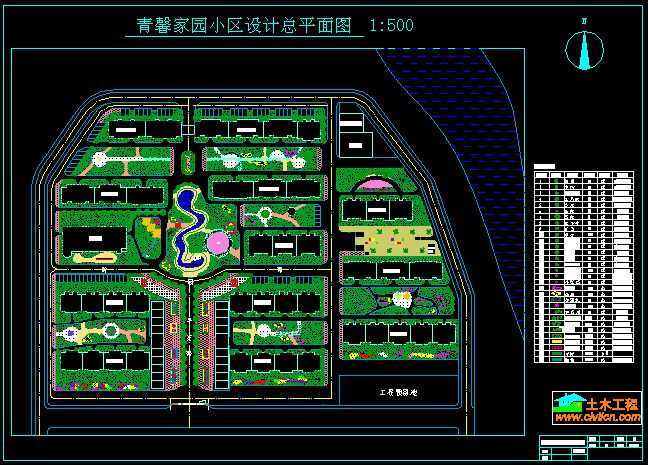 小区环境规划设计图免费下载 - 园林绿化及施工 - 土木工程网