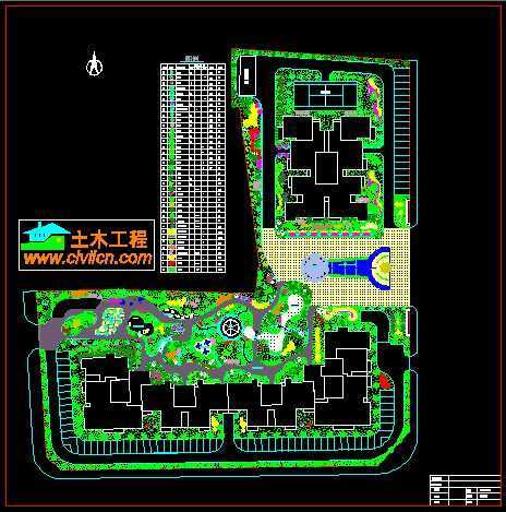 小区绿化规划图