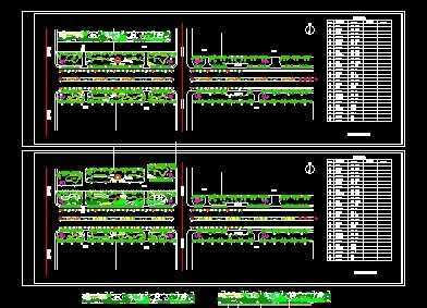 道路绿化设计平面图