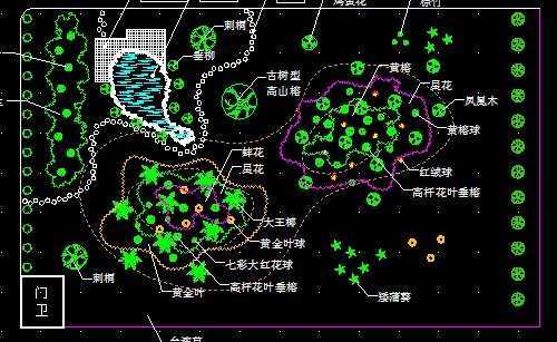 公司绿化平面图纸