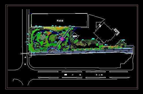 某大学校园绿地环境设计图