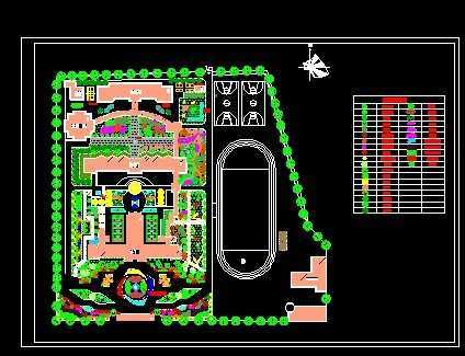 校园绿化规划设计平面图