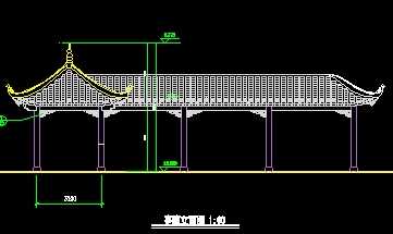 亭廊cad施工图