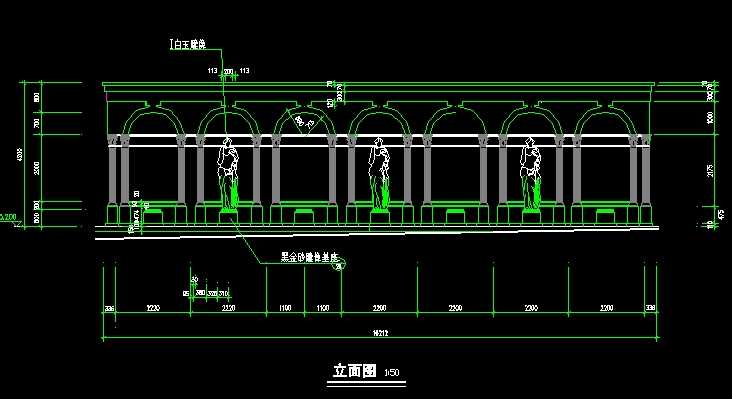 雕塑拱卷设计图