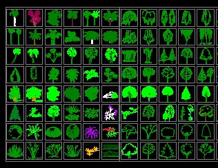 cad苗木表植物图例免费下载 - 园林景观素材 - 土木