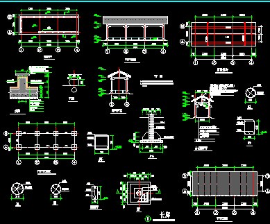 廊亭施工图