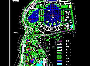 某公园绿化平面图