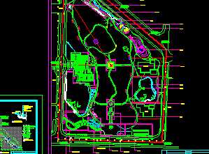 某公园总平面索引图