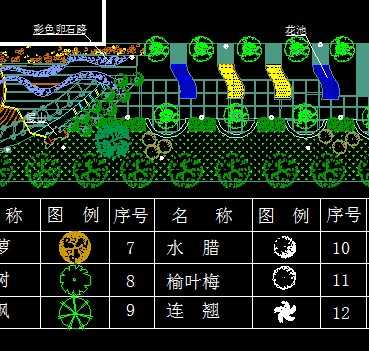 某酒店门前绿化设计总平面图