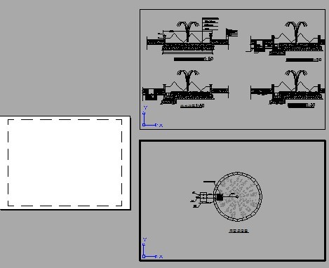 圆形喷泉水池施工图