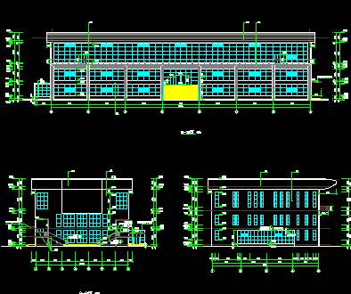 三层框架办公楼工程预算书(含图纸,土建,安装,水电预算书)