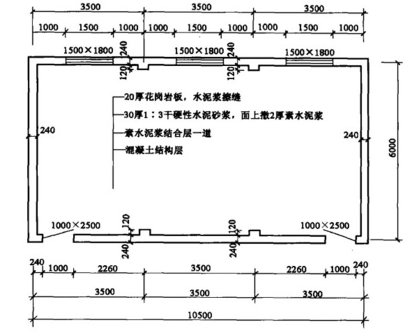 花岗岩地面示意图