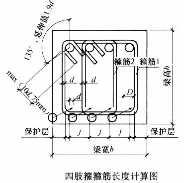 箍筋1长度计算