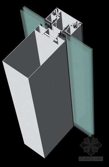 半单元式玻璃幕墙定义及节点构造图
