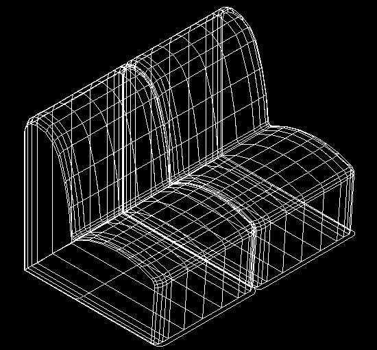 沙发3d立体图