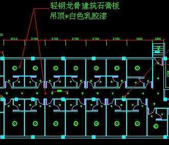 中型旅社的平面布置施工图