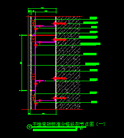 干挂瓷砖标准节点图纸
